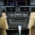 Carbon Fiber Car Central Control CD Panel Decorative Sticker for BMW E90 / E92 2005-2012, High Editi