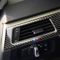 Three Color Carbon Fiber Car Left Air Outlet Panel Decorative Sticker for BMW E90 E92 E93 2005-2012,