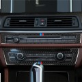 Three Color Carbon Fiber Car CD Panel Decorative Sticker for BMW 5 Series F10 2011-2017