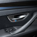 4 PCS Three Color Carbon Fiber Car Door Handle Frame Decorative Sticker for BMW 5 Series F10 2011-20