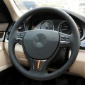 B Edition Yellow Red Color Carbon Fiber Car Large Steering Wheel Decorative Sticker for BMW 5 Series