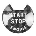 Car Carbon Fiber Engine Start Button Decorative Cover Trim for Nissan / Infiniti (Black)