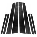 Car Carbon Fiber B Pillar Decorative Sticker for BMW X6 F16 2014-2018, Left and Right Drive Universa