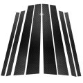 Car Carbon Fiber B Pillar Decorative Sticker for BMW X5 F15 2014-2018, Left and Right Drive Universa