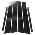 Car Carbon Fiber B Pillar Decorative Sticker for BMW E46, Left and Right Drive Universal