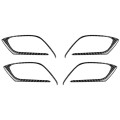 Car Carbon Fiber Inner Door Handle Decorative Sticker for Mazda CX-5 2017-2018, Left and Right Drive