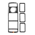 Car Carbon Fiber German Color Window Lift Panel Decorative Sticker for Mercedes-Benz GL 2013-2016/ML
