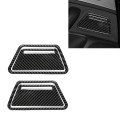 Car Carbon Fiber Ashtray Panel Decorative Sticker for Audi A6 S6 C7 A7 S7 4G8 2012-2018, Left and Ri
