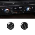 Car Carbon Fiber Air Conditioning Button Decorative Sticker for Audi A6 S6 C7 A7 S7 4G8 2012-2018, L