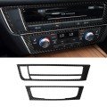 Car Carbon Fiber Air Conditioning CD Panel Decorative Sticker for Audi A6 S6 C7 A7 S7 4G8 2012-2018,