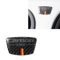 Car Carbon Fiber German Flag Color Goalpost Decorative Sticker for Audi A6 2005-2011, Left and Right