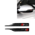 Car Carbon Fiber S Line Pattern Rearview Mirror Anti-collision Sticker for Audi TT, Left and Right D
