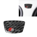 Car Carbon Fiber S Line Pattern Doorpost Decorative Sticker for Audi TT, Left and Right Drive Univer