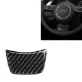 Car Carbon Fiber Steering Wheel Decorative Sticker for Audi A3 / S3 2014-2019, Left and Right Drive