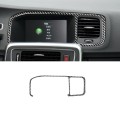 Car Carbon Fiber Navigation Frame Decorative Stickers for Volvo V60 2010-2017 / S60 2010-2018, Left