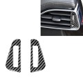 2 PCS Car Carbon Fiber Left and Right Air Outlet Decorative Stickers for Jaguar F-PACE X761 XE X760