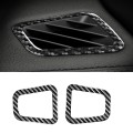 Car Carbon Fiber Dashboard Air Outlet Decorative Sticker for Land Rover Discovery 4 2010-2016, Left