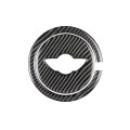 2 PCS Car Steering Wheel R Chassis Carbon Fiber Decorative Sticker for BMW MINI R55 / R56 / Countrym