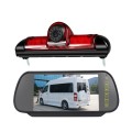 PZ460 Car Waterproof HD High Position Brake Light View Camera + 7 inch Rearview Monitor for Fiat / C