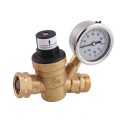 M11-0660R Car Water Pressure Regulator Valve Brass Lead-free Adjustable Water Pressure Reducer with