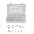 110 PCS Double Wire Spring Tube Clamp Water Pipe Clamps, Size: 9-24mm