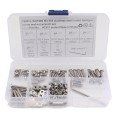 190 PCS 304 Stainless Steel Screws and Nuts M3 Hex Socket Head Cap Screws Gasket Wrench Assortment S