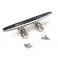 Marine Stainless Steel Flat Top 4 inch Base Boat Cleats Dock with Screws