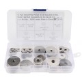 70 PCS Round Shape Stainless Steel Flat Washer Assorted Kit for Car / Boat / Home Appliance