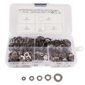460 PCS Stainless Steel Spring Lock Washer Assorted Kit for Car / Boat / Home Appliance