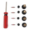 Tire Removal Tool + Tire Valve Set + TR412 for Car Trunk Motorcycles