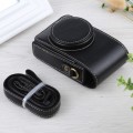 Vertical Flip Full Body Camera PU Leather Case Bag with Strap for Ricoh GR III / GRII, Sony ZV-1 / D