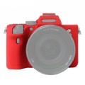 For Sony A7R4 Soft Silicone Protective Case(Red)