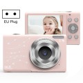 DC402 2.4 inch 44MP 16X Zoom 1080P Full HD Digital Camera Children Card Camera, EU Plug (Pink)