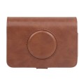 For Kodak PRINTOMATIC Full Body Camera PU Leather Case Bag with Strap (Brown)