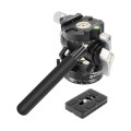BEXIN DT-02R/S 2D 720 Degree Panorama Heavy Duty Tripod Action Fluid Drag Head with Quick Release Pl
