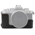 1/4 inch Thread PU Leather Camera Half Case Base for Nikon Z fc (Black)