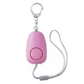 BJY-08 130dB Dual Bright LEDs Personal Alarm Women Self-Defense Alarm (Pink)