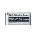 Waveshare 2.66 inch 296 x 152 Pixel Black / White E-Paper E-Ink Display Module for Raspberry Pi Pico