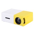 YG-300 0.8-2M 24-60 inches 400-600 Lumens LED Projector HD Home Theater with 3 in 1 Video Convert Ca