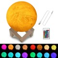 Customized 16-colors 3D Print Lamp USB Charging Energy-saving LED Night Light with Remote Control &