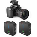 YELANGU MX5 2.4G Live Broadcast Interview Wireless Recording Camera Microphone, 1 Receiver to 1 Tran