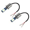 H3 2 PCS DC12-24V / 10.5W Car Fog Lights with 24LEDs SMD-3030 & Constant Current, Box Packaging(Ice