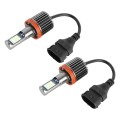 H11 2 PCS DC12-24V / 10.5W Car Fog Lights with 24LEDs SMD-3030 & Constant Current, Box Packaging(Ice