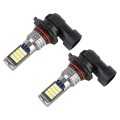 9005 2 PCS DC12-24V / 8.6W Car Fog Lights with 24LEDs SMD-3030 & Constant Current, Bag Packagin(Whit