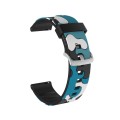 20mm For Fossil Gen 5 Carlyle / Julianna / Garrett / Carlyle HR Camouflage Silicone  Watch Band with