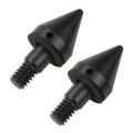 2 PCS Car Rear Anti-collision Tail Cone for Mercedes Benz Smart 2009-2014, Style:Pointed(Black)