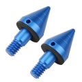 2 PCS Car Rear Anti-collision Tail Cone for Mercedes Benz Smart 2009-2014, Style:Pointed(Blue)