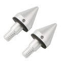 2 PCS Car Rear Anti-collision Tail Cone for Mercedes Benz Smart 2009-2014, Style:Pointed(Silver)