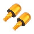 2 PCS Car Rear Anti-collision Tail Cone for Mercedes Benz Smart 2009-2014, Style:Round(Gold)