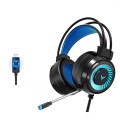 2 PCS G58 Head-Mounted Gaming Wired Headset with Microphone, Cable Length: about 2m, Color:Black 7.1